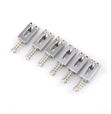 MX0884CR-6 Комплект седел для электрогитары (6шт), хром, Musiclily-0