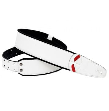 8401070030300 Mojo Charm White Ремень для гитары, RightOn Straps-0