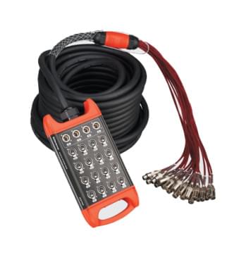 BCB402-30m Сценическая коммутационная коробка 12хXLR входов + 4хXLR выхода, 30м, Soundking-0