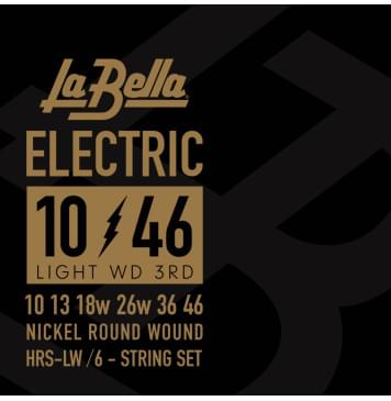 HRS-LW HRS Комплект струн для электрогитары, никелированные, 10-46, La Bella-0