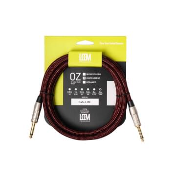 FAS-3(BK/RD) Кабель инструментальный, черный/красный, 3м, Leem-0
