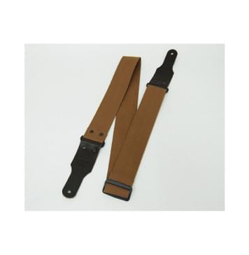 FL00042C Cotton Ремень для гитары, хлопок, какао, Fidel-0