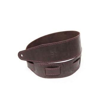 FL66014L11 Leather 11 Ремень для гитары, кожаный, махагон, Fidel-0