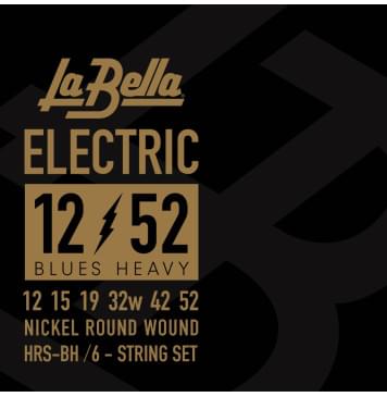 HRS-BH HRS Комплект струн для электрогитары, никелированные, 12-52, La Bella-0