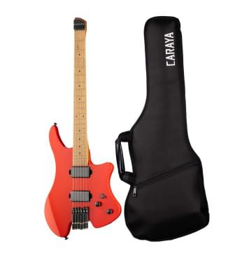 HL-1A-RD Электрогитара безголовая, красная, Caraya-0