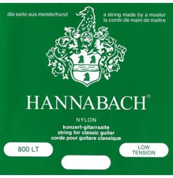 800LT Green SILVER PLATED Комплект струн для классической гитары, нейлон/посеребренные Hannabach-0