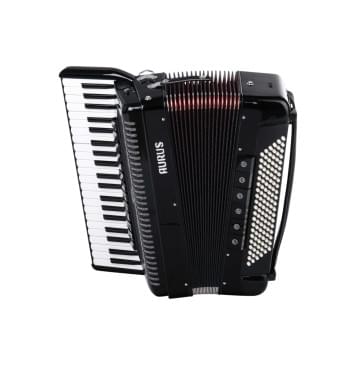 JH2012D-BLACK Аккордеон 41/120/13+6+1, черный, с футляром, Aurus-0