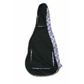 MZ-ChG-12-3b/skull2 Чехол для гитары дредноут, черный/черепа, MEZZO