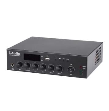 LAM120B Микшер усилитель мощности трансляционный, 120Вт, LAudio-0