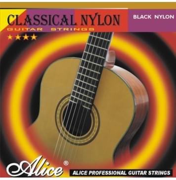 AC105BK-H Комплект струн для классической гитары, сильное натяжение, Alice-0