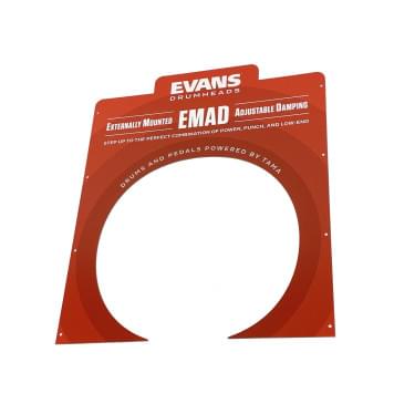 EVDH-GRFX Напольный дисплей для демонстрации пластиков бас-барабана, Evans EVDH-GRFX Напольный дисплей для демонстрации пластиков бас-барабана, Evans-0