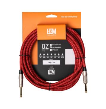 FAS-5(RD/BK) Кабель инструментальный, красный/черный, 5м, Leem-0