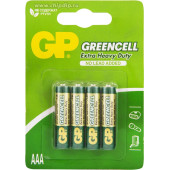 GP24G-2CR4 GreenCell Элемент питания ААА, солевой, 4 шт, GP