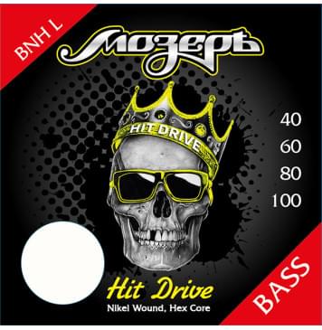 BNH-L Hit Drive Комплект струн для бас-гитары, никелевый сплав, 40-100, Мозеръ-0