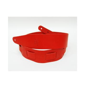 FL50033L Leather Ремень для гитары, кожаный, красный, Fidel-0