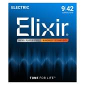12002 NANOWEB Комплект струн для электрогитары, Super Light, 9-42, Elixir
