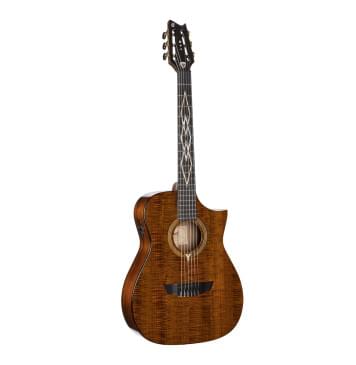 LUXE-NYLON-BR Frank Gambale Luxe Series Классическая гитара со звукоснимателем, с чехлом, Cort-0