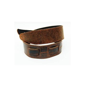 FL60019L21L Leather 21 Ремень для гитары, кожаный, сцинк, Fidel-0