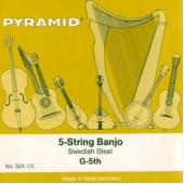 524100 Комплект струн для 5-струнного банджо, 11-28, Pyramid