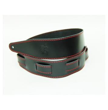 FL111044LP Premier Ремень для гитары, кожаный, черный, Fidel-0