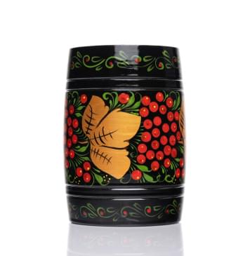 MS-K1-PG-09 Погремушка бочонок, большая, 1 категория, Мастерская Сереброва-0