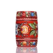 MS-K1-PG-08 Погремушка бочонок, средняя, 1 категория, Мастерская Сереброва