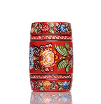 MS-K1-PG-08 Погремушка бочонок, средняя, 1 категория, Мастерская Сереброва-0