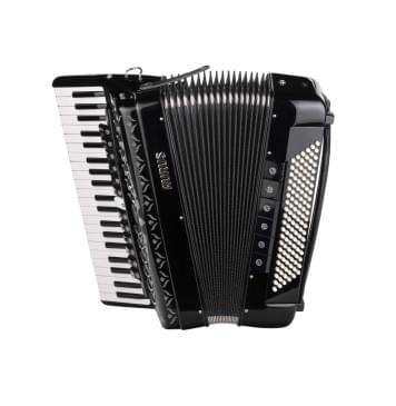 JH2012A-BLACK Аккордеон 41/120/13+6+1, черный, с футляром, Aurus-0