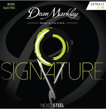 DM2501 Signature Extra Light Комплект струн для электрогитары, никелированные, 8-38, Dean Markley-0