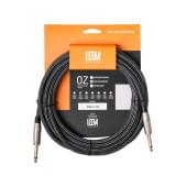 FBS-5(BK/WH) Кабель инструментальный, черный/белый, 5м, Leem