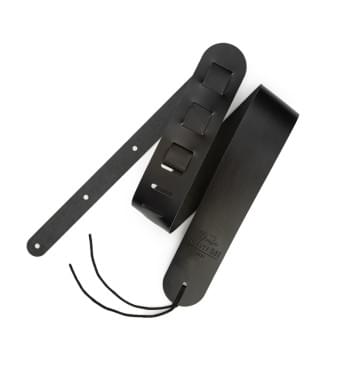 1221-65-1-BLK Ремень для гитары, кожаный, черный, 1221-0