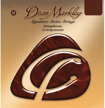 DM2206 Vintage Bronze Комплект струн для 12-струнной акустической гитары, 12-54, Dean Markley-0