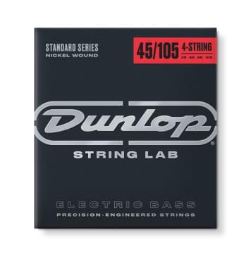 DBN45105 Комплект струн для бас-гитары, никелированные, Medium Light, 45-105, Dunlop-0