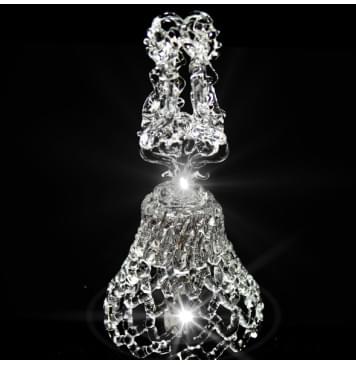 GH-M040 Колокольчик хрустальный «Близнецы», средний, Гусь Хрустальный-0