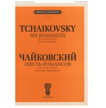 J0058 Чайковский П. И. Шесть романсов. Соч. 27 (ЧС 232-237б),-0