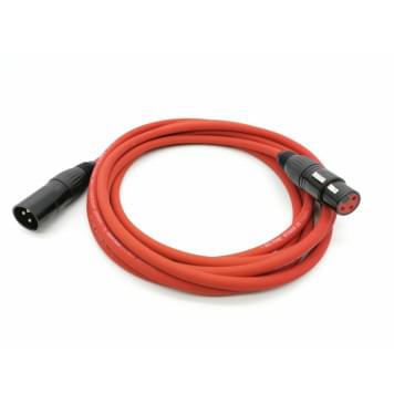 E1-XLR-M-F-0100-2 Кабель микрофонный 1м, красный, ZZcable-0