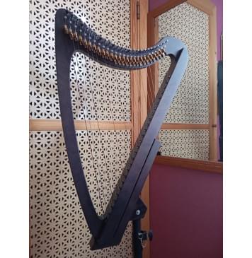 HLE3301Glenn Электроарфа леверсная, 33 струны, чехол, Мастерская Прохора Лапина-0