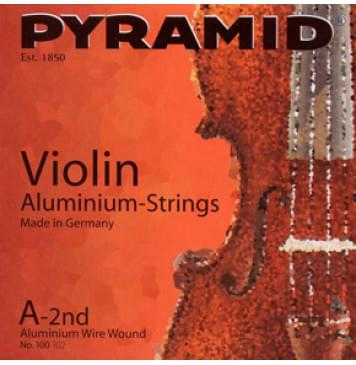 100100 Aluminum Комплект струн для скрипки 4/4, Pyramid-0