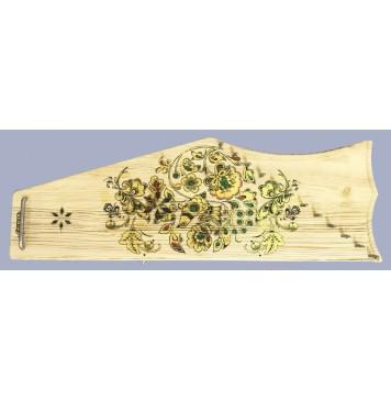 GWS-121S-EAY Гусли, 12струнные, со звукоснимателем, цвет ель, петриковская роспись, Мозеръ-0