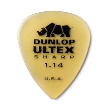433R1.14 Ultex Sharp Медиаторы 72шт, толщина 1.14мм, Dunlop-0
