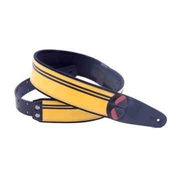 8401070110033 Mojo Race Yellow Ремень для гитары, RightOn Straps-0
