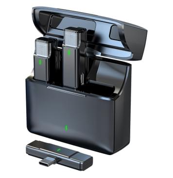 CYA06-B-T Беспроводной комплект из 2 микрофонов петличек, Type-C, Simple Fly-0