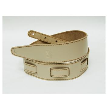 FL111042LP Premier Ремень для гитары, кожаный, бежевый, Fidel-0