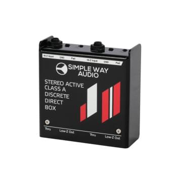 J2mini D.I. Box Дибокс, преобразователь сигнала для гитары, активный, стерео, Simpleway Audio-0