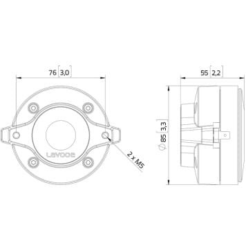 DF10.101LM Драйвер ВЧ компрессионный, 30Вт, 8 Ом, Lavoce-0