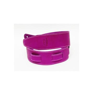 FL66012L11 Leather 11 Ремень для гитары, кожаный, фукси, Fidel-0