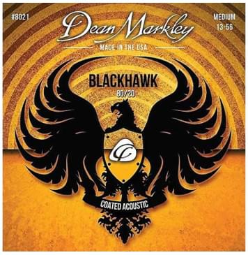 DM8021 Blackhawk 80/20 Комплект струн для акустической гитары, с покрытием, 13-56, Dean Markley-0