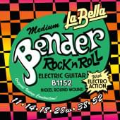 B1152 The Bender Medium Комплект струн для электрогитары, никелированные, 11-52, La Bella