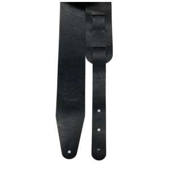 FL50003L Leather Ремень для гитары, кожаный, черный матовый, Fidel-0