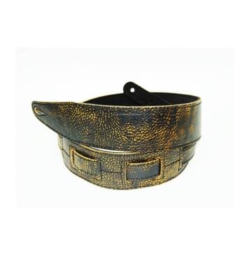 FL60009L21L Leather 21 Ремень для гитары, кожаный, гремучник, Fidel-0